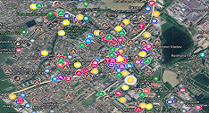 Cirkulárna mapa mesta Dubnica nad Váhom